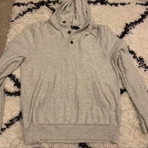 Knitted J. Crew Henley Hoodie